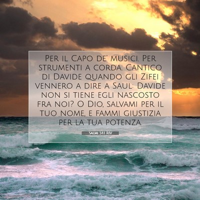Salmi 54:1 RIV Immagine del Versetto della Bibbia