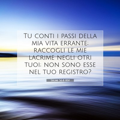 Salmi 56:8 RIV Immagine del Versetto della Bibbia
