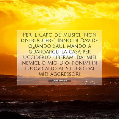 Salmi 59:1 RIV Immagine del Versetto della Bibbia
