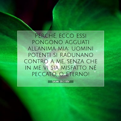 Salmi 59:3 Versetto della Bibbia Spiegato