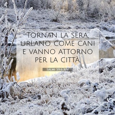 Salmi 59:6 Versetto della Bibbia Spiegato