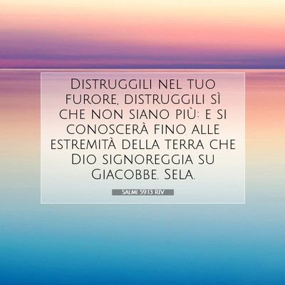 Salmi 59:13 Versetto della Bibbia Spiegato
