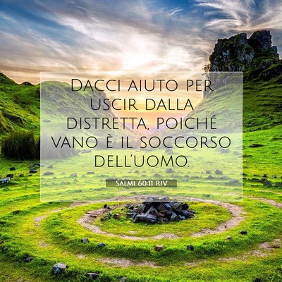 Salmi 60:11 RIV Immagine del Versetto della Bibbia