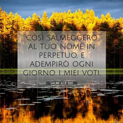 Salmi 61:8 Versetto della Bibbia Spiegato