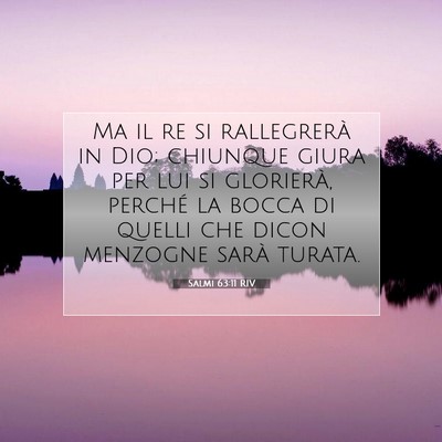 Salmi 63:11 RIV Immagine del Versetto della Bibbia
