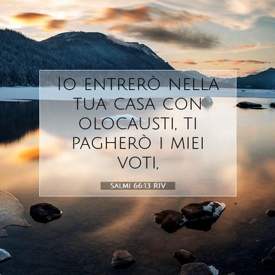 Salmi 66:13 RIV Immagine del Versetto della Bibbia