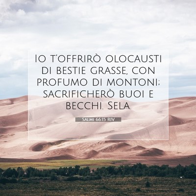 Salmi 66:15 Versetto della Bibbia Spiegato