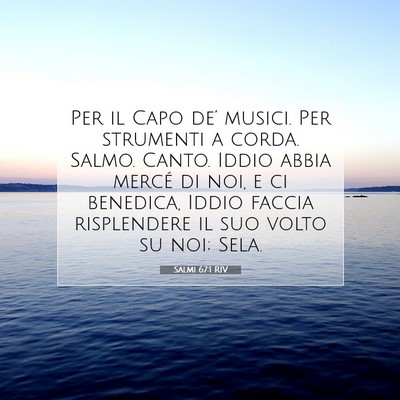 Salmi 67:1 RIV Immagine del Versetto della Bibbia