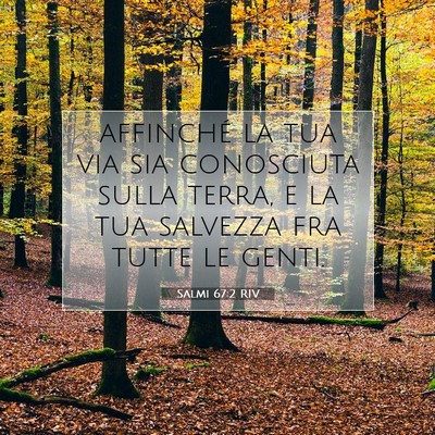 Salmi 67:2 RIV Immagine del Versetto della Bibbia