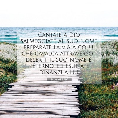 Salmi 68:4 RIV Immagine del Versetto della Bibbia