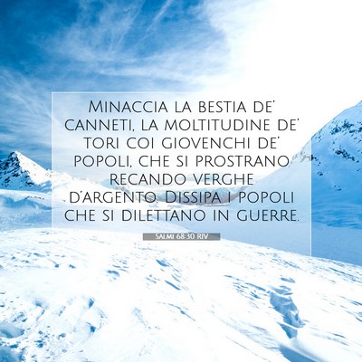 Salmi 68:30 RIV Immagine del Versetto della Bibbia