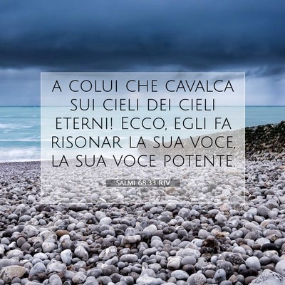 Salmi 68:33 Versetto della Bibbia Spiegato