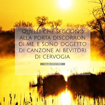 Salmi 69:12 Versetto della Bibbia Spiegato