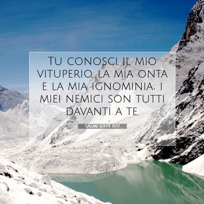 Salmi 69:19 Versetto della Bibbia Spiegato