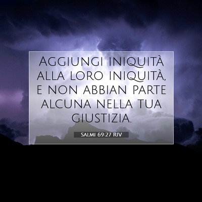 Salmi 69:27 Versetto della Bibbia Spiegato
