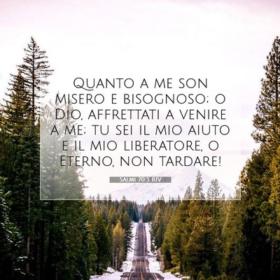 Salmi 70:5 Versetto della Bibbia Spiegato