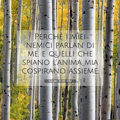 Salmi 71:10 Versetto della Bibbia Spiegato