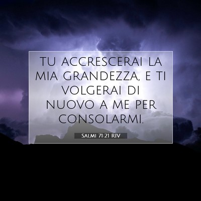 Salmi 71:21 Versetto della Bibbia Spiegato