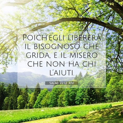 Salmi 72:12 Versetto della Bibbia Spiegato