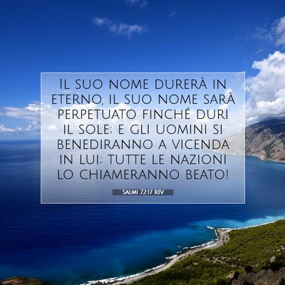Salmi 72:17 RIV Immagine del Versetto della Bibbia