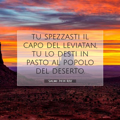 Salmi 74:14 Versetto della Bibbia Spiegato