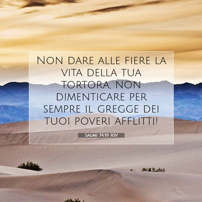 Salmi 74:19 Versetto della Bibbia Spiegato
