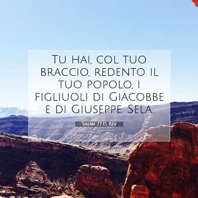 Salmi 77:15 Versetto della Bibbia Spiegato