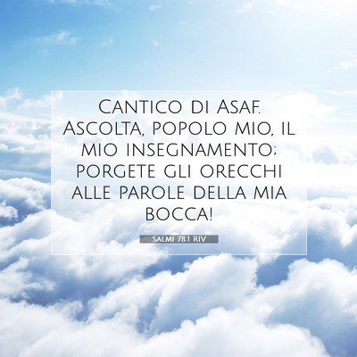 Salmi 78:1 RIV Immagine del Versetto della Bibbia