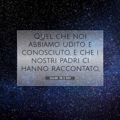 Salmi 78:3 RIV Immagine del Versetto della Bibbia