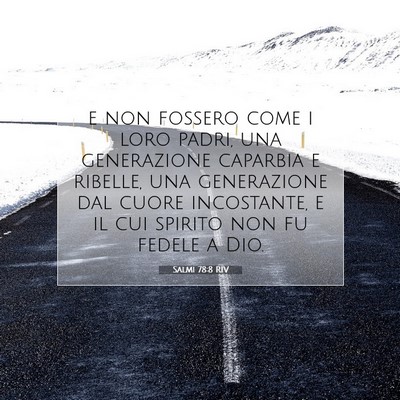 Salmi 78:8 RIV Immagine del Versetto della Bibbia