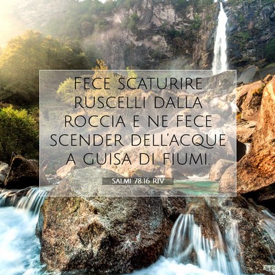 Salmi 78:16 Versetto della Bibbia Spiegato