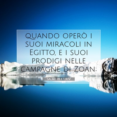 Salmi 78:43 Versetto della Bibbia Spiegato