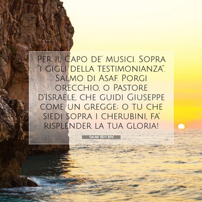 Salmi 80:1 RIV Immagine del Versetto della Bibbia