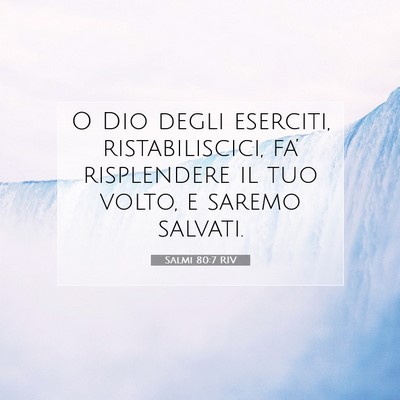 Salmi 80:7 RIV Immagine del Versetto della Bibbia