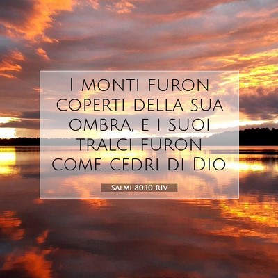 Salmi 80:10 Versetto della Bibbia Spiegato