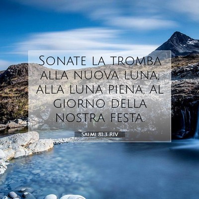 Salmi 81:3 Versetto della Bibbia Spiegato