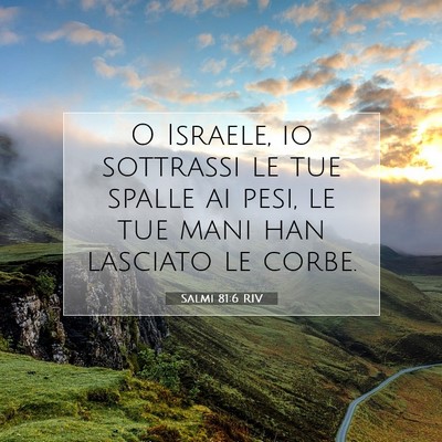 Salmi 81:6 Versetto della Bibbia Spiegato