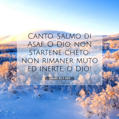 Salmi 83:1 RIV Immagine del Versetto della Bibbia