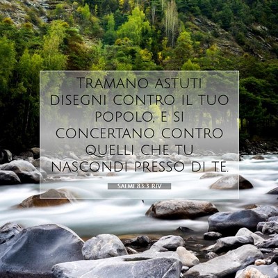 Salmi 83:3 RIV Immagine del Versetto della Bibbia
