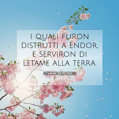 Salmi 83:10 Versetto della Bibbia Spiegato