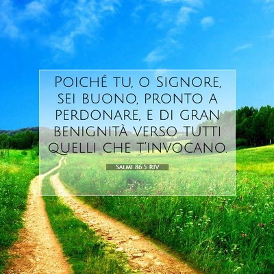 Salmi 86:5 RIV Immagine del Versetto della Bibbia