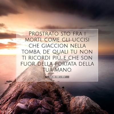 Salmi 88:5 Versetto della Bibbia Spiegato