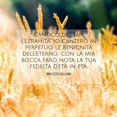 Salmi 89:1 RIV Immagine del Versetto della Bibbia