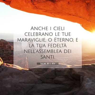 Salmi 89:5 RIV Immagine del Versetto della Bibbia