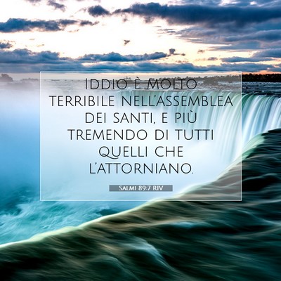 Salmi 89:7 RIV Immagine del Versetto della Bibbia