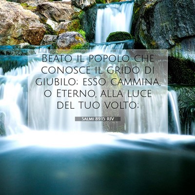 Salmi 89:15 RIV Immagine del Versetto della Bibbia
