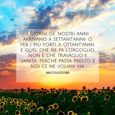 Salmi 90:10 RIV Immagine del Versetto della Bibbia