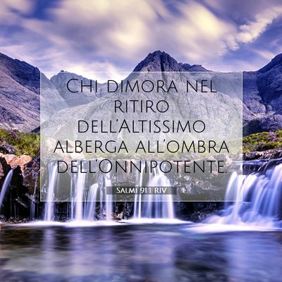Salmi 91:1 RIV Immagine del Versetto della Bibbia