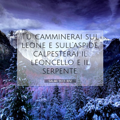Salmi 91:13 Versetto della Bibbia Spiegato