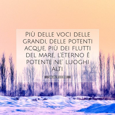 Salmi 93:4 Versetto della Bibbia Spiegato